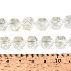 Стеклянные бусины с гальваническим покрытием &nbsp;EGLA-T021-21D