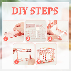 Зеркальные акриловые подставки для сережек EDIS-WH0015-16