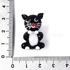 Statuetta di gatto in vetro lavorato a mano&nbsp;LAMP-N034-26