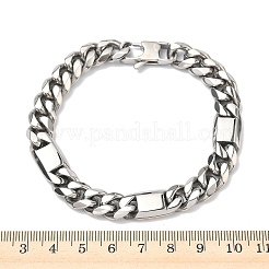 Браслеты из кубинской цепочки из нержавеющей стали 304 для женщин&nbsp;BJEW-G779-04B-P