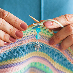 Подвески из стеклянных бусин и сплавов&nbsp;PALLOY-GO00010