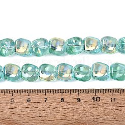 Chapelets de perles en verre transparent électrolytique&nbsp;EGLA-N057-02A-02