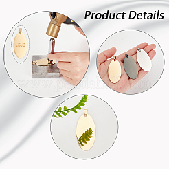 18 шт. подвески из нержавеющей стали 201 двух цветов&nbsp;STAS-GA0001-44