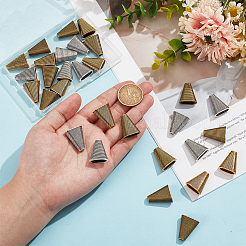 30 шт. 3-х цветные бусины в тибетском стиле в форме конуса FIND-GO0003-35