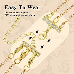 Латунный удлинитель цепи из циркония ZIRC-Q022-029G-NR