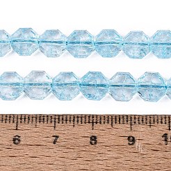Transparentes craquements perles de verre brins&nbsp;GLAA-Q108-03A-09