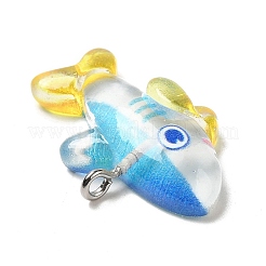 Подвески с героями мультфильмов из прозрачной смолы на тему океана CRES-F024-01B