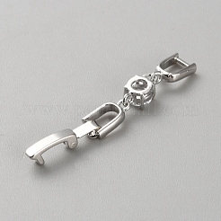 Латунь ремень часов застежками&nbsp;KK-WH0056-90P