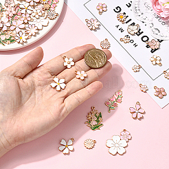 80шт 20 стиля подвески из сплава с эмалью&nbsp;ENAM-SC0007-05