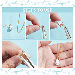 120 шт. латунные защелки на дужках KK-BC0013-68G