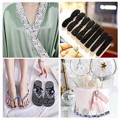 Rhinestone con purpurina de 3 yarda (adhesivo termofusible en la parte posterior)&nbsp;DIY-WH0176-53B-01