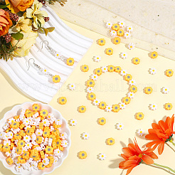 400 Stück handgefertigte Blume aus Polymerclay-Perlen&nbsp;CLAY-PA0001-28