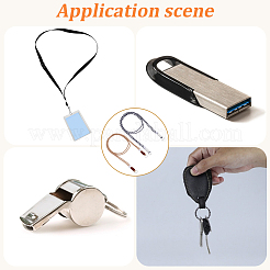 2 шт. 2-х цветные полиэстеровые ремешки для мобильных телефонов&nbsp;HJEW-GF0001-68B