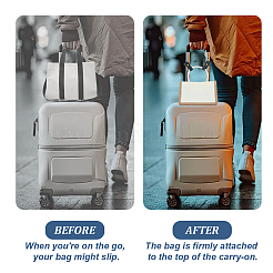 Фиксированная пряжка из искусственной кожи с защитой от потери для багажа&nbsp;AJEW-WH0816-347AB