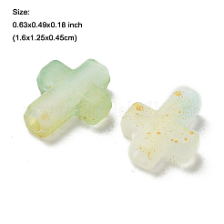 100 шт. прозрачные акриловые бусины градиентного цвета&nbsp;OACR-FP0001-35