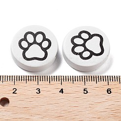 Perles en bois sur le thème du chien&nbsp;WOOD-M011-04B-01