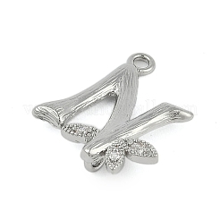 Латунные хрустальные стразы буквы звенья соединительные подвески KK-S395-06P-N