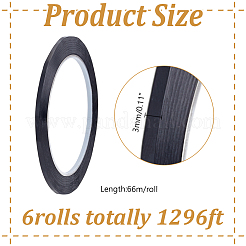 6 rotolo di nastro guida in vetro autoadesivo in PET&nbsp;DIY-HY0002-93
