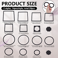 28 шт. 2 стиля плавающего кольца для аквариумных растений из вспененного eva&nbsp;AJEW-BC0010-09B