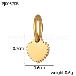 Подвески из нержавеющей стали 304&nbsp;STAS-OY009-71G