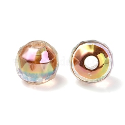 УФ-покрытие прозрачные акриловые европейские бусины&nbsp;OACR-F004-03C