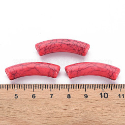 Непрозрачные акриловые бусины с краклеем&nbsp;X1-MACR-S372-002N-005