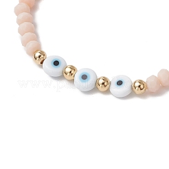 7шт. стеклянные бусины эластичные браслеты BJEW-JB11575