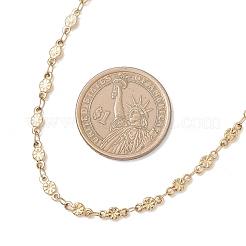 Женские ожерелья-цепочки с цветочным узором из нержавеющей стали 304 толщиной 3.5 мм&nbsp;NJEW-JN05599