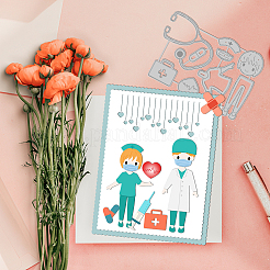 2 шт. 2 вида стилей медицинский герой тема трафареты для резки углеродистой стали DIY-WH0309-628