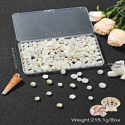 200 個 4 スタイル ABS プラスチック模造パールビーズ  花  花  12~17x11~14mm  穴：1.5~2.5mm  50個/スタイル&nbsp;OACR-CJ0001-71