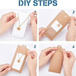 Складная творческая коробка крафт-бумаги&nbsp;CON-WH0077-08B