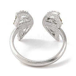 Кольцо-манжета из нержавеющей стали 304 для женщин&nbsp;RJEW-F166-11P-02