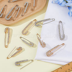 16 шт. брошь в виде английской булавки из сплава в двух стилях&nbsp;AJEW-HS0001-23