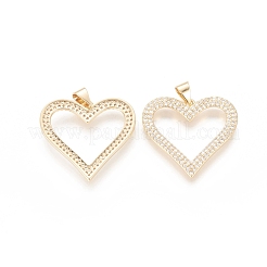 Латунные микро проложить кубического циркония подвески&nbsp;ZIRC-F112-04G