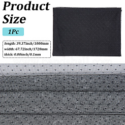 ポリエステルメッシュ生地  服装アクセサリー  水玉模様  ブラック  1000x1720x0.1mm&nbsp;DIY-WH20062-158E
