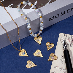 8 шт. подвески из нержавеющей стали 304 двух цветов STAS-SC0009-41