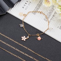 Цепочки-цепочки Figaro из нержавеющей стали 304 STAS-UN0017-37G