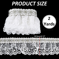 Nastro in pizzo di poliestere&nbsp;OCOR-WH0111-178A