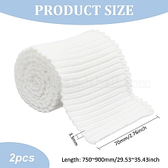 Ребристая ткань из 95% хлопка и 5% спандекса для манжет. OCOR-WH0082-148B