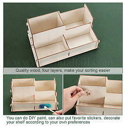 Съемный деревянный ящик для хранения AJEW-WH0248-590