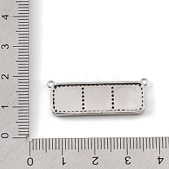 Dijes de conector de circonio cúbico transparente con micro pavé de latón&nbsp;CU-CBA30E8-01P-A