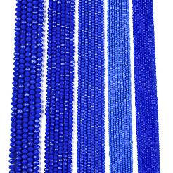 Opaque couleur unie imitation jade perles de verre brins&nbsp;EGLA-A044-P6mm-D32