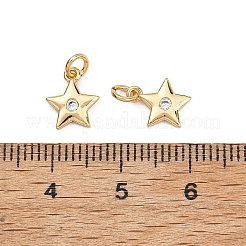 Ciondoli Shegrace in ottone con micro pavé di zirconi cubici trasparenti&nbsp;XGRQ2O250-430G