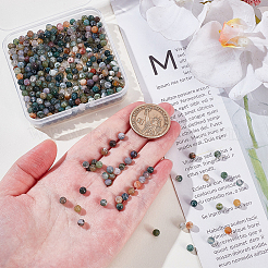 Природного индийского агата бисер нитей&nbsp;G-NB0006-09A