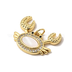 Pendentifs en laiton zircon cubique transparent&nbsp;KK-A296-20G