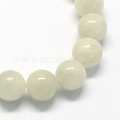 Natur gefärbt gelbe Jade Edelstein-Korn-Stränge&nbsp;G-R271-6mm-YXS03