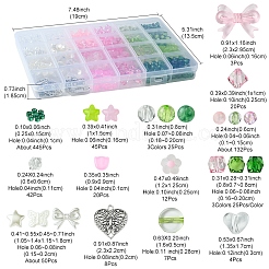 DIY ビーズ & ペンダント キット  アクリルビーズ入り  合金ペンダント  ABSプラスチックパール調ビーズ  ミックスカラー  2.5~23x2.5~22x2~13mm  穴：1~3mm&nbsp;DIY-FS0006-62