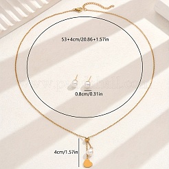 Элегантные комплекты из сердечек и круглых серег-гвоздиков из нержавеющей стали для женщин ZZ8361