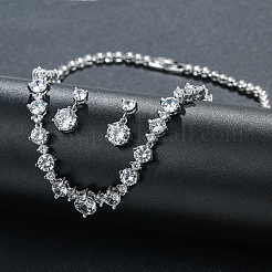 Латунь кубического циркония комплекты ювелирных изделий FS-WG75FBD-01