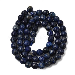 Colliers de perles de lapis-lazuli teintées naturellement&nbsp;LS-G-G059-6mm